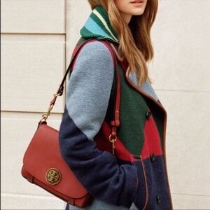 Tory Burch Alastair Small Red Shoulder Bag